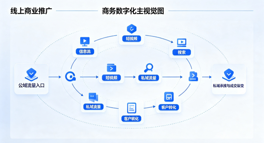 滑县线上商业推广怎么做？全域流量闭环搭建与低成本转化实战指南